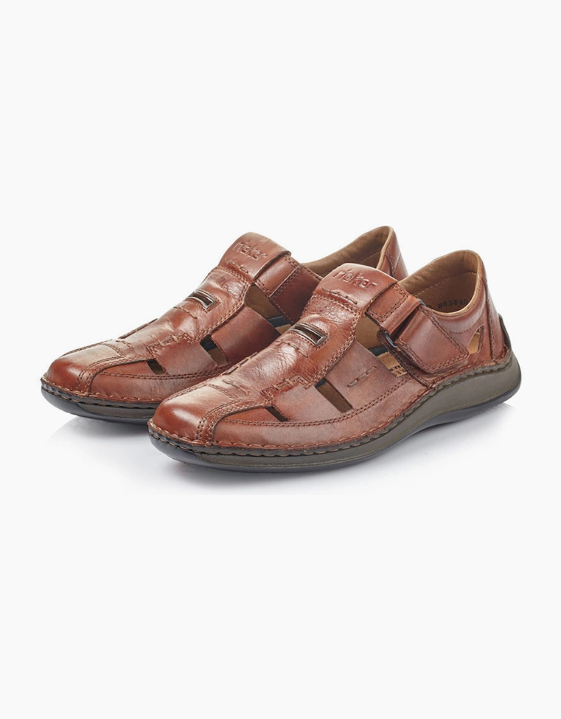 Rieker 05284 Mens Fisherman Sandals Brown