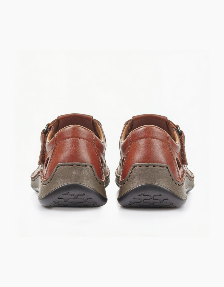 Rieker 05284 Mens Fisherman Sandals Brown