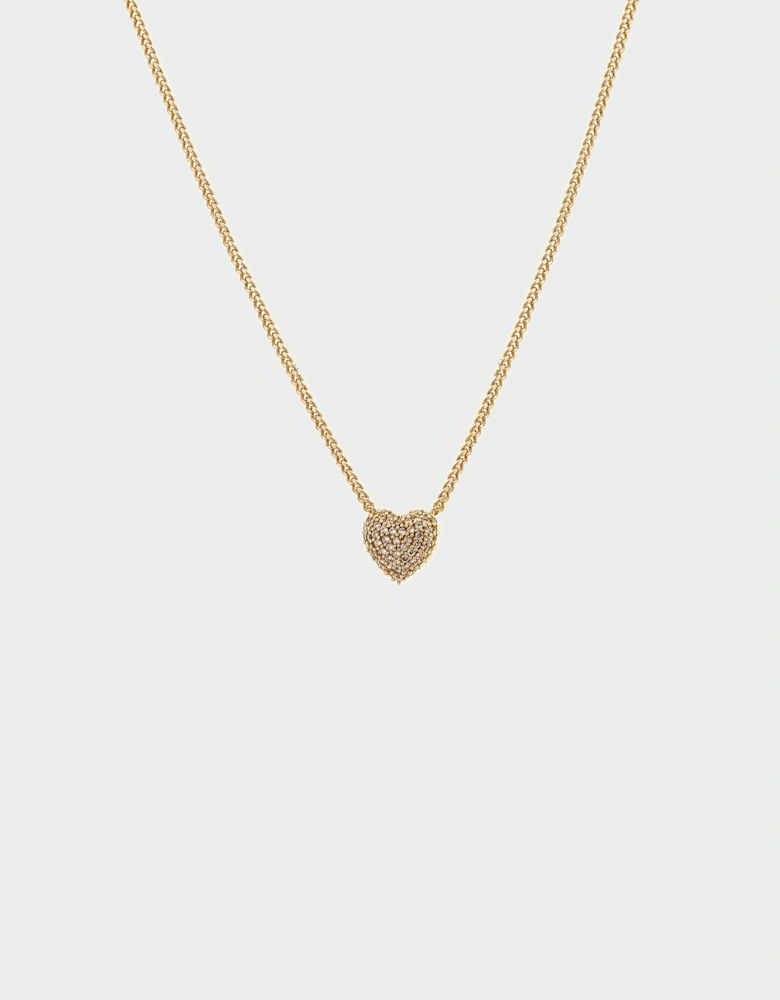 Pave Heart Necklace