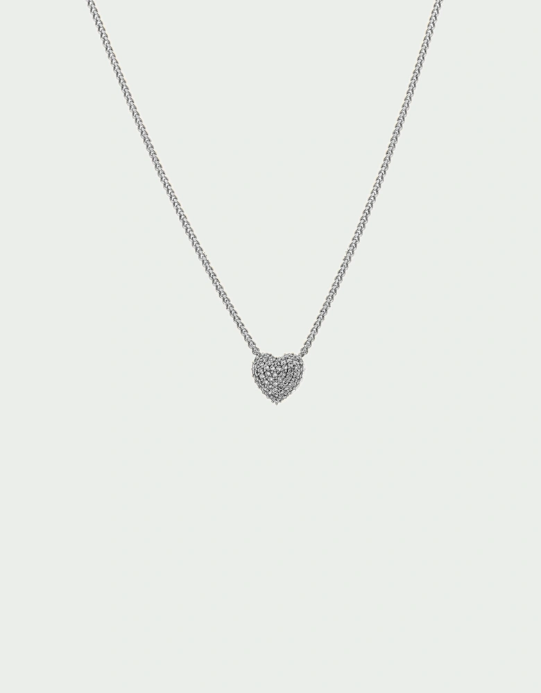 Pave Heart Necklace