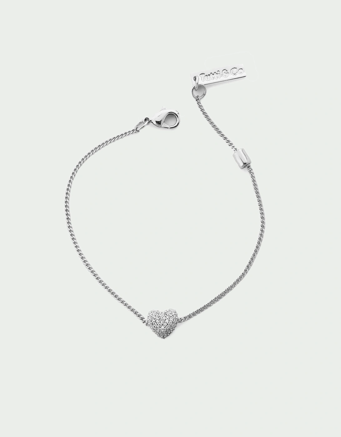 Pave Heart Bracelet
