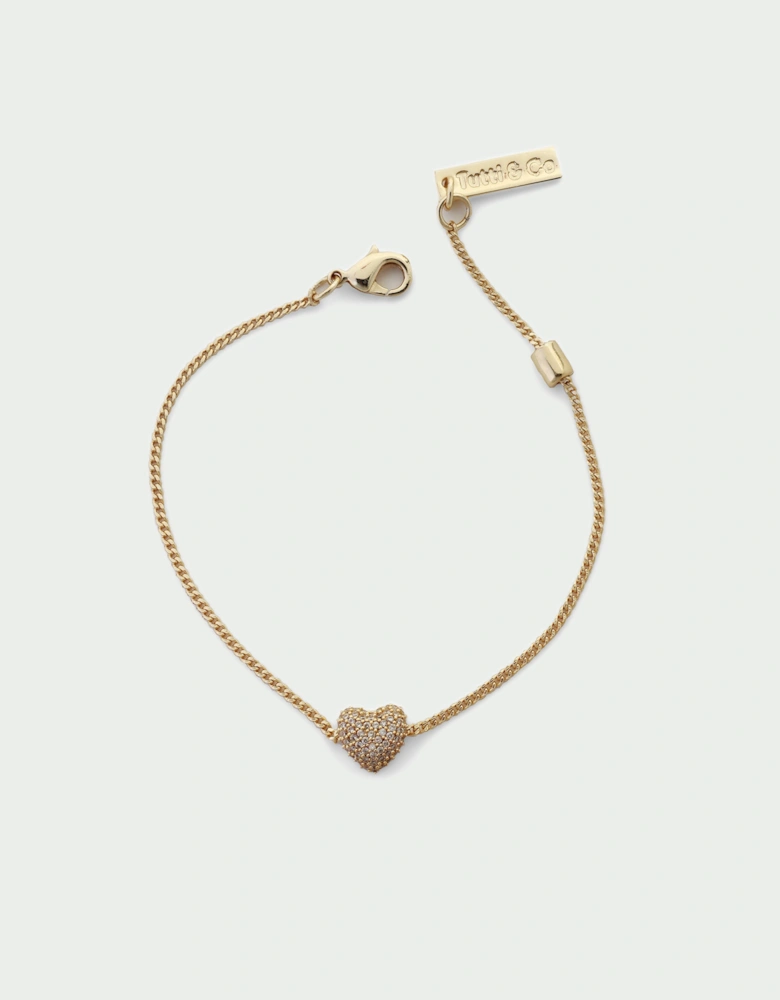 Pave Heart Bracelet