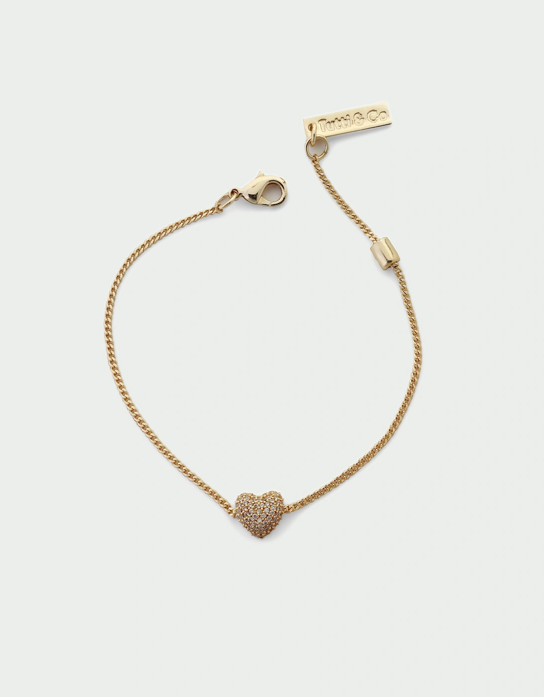 Pave Heart Bracelet