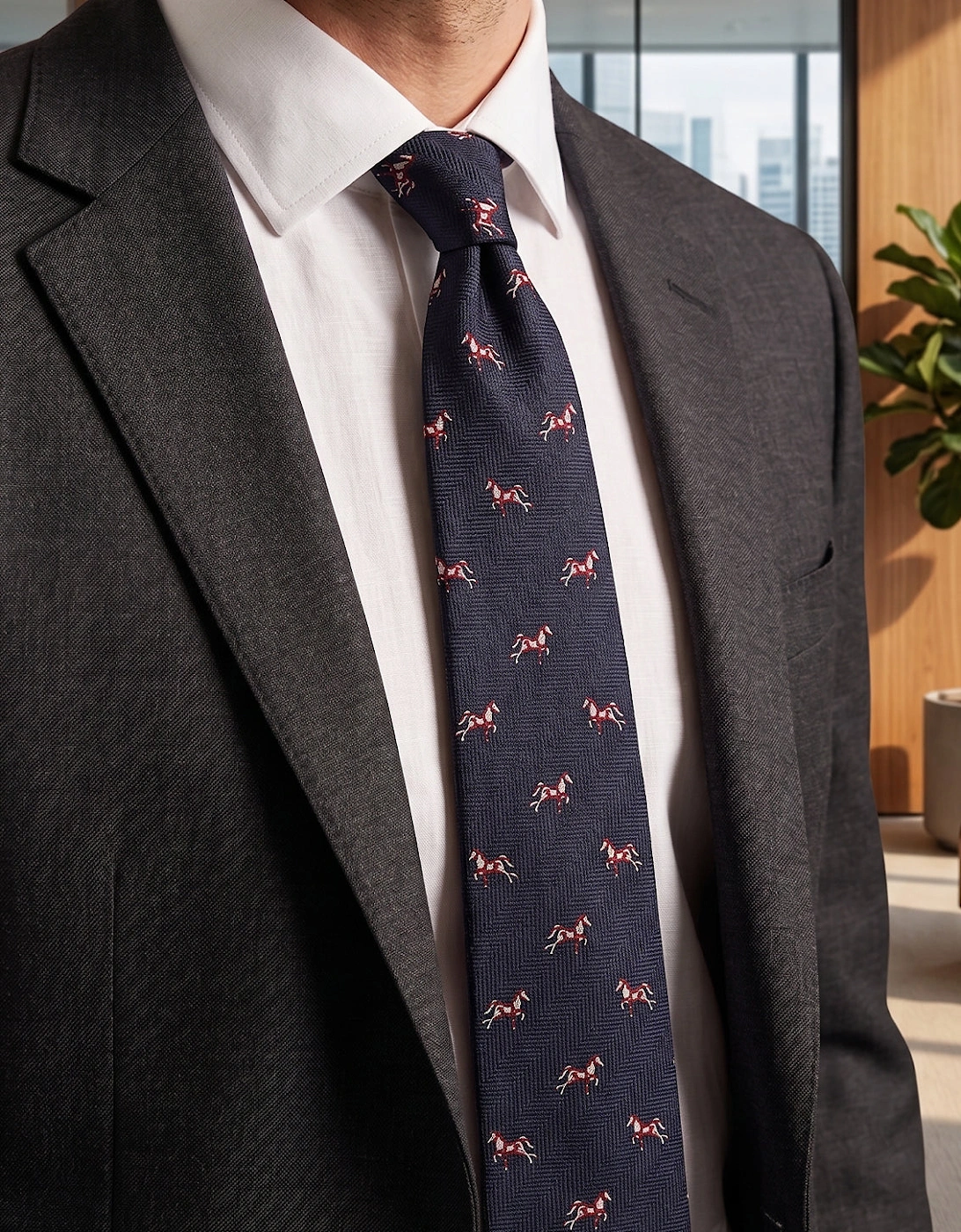 Gallop Navy Tie