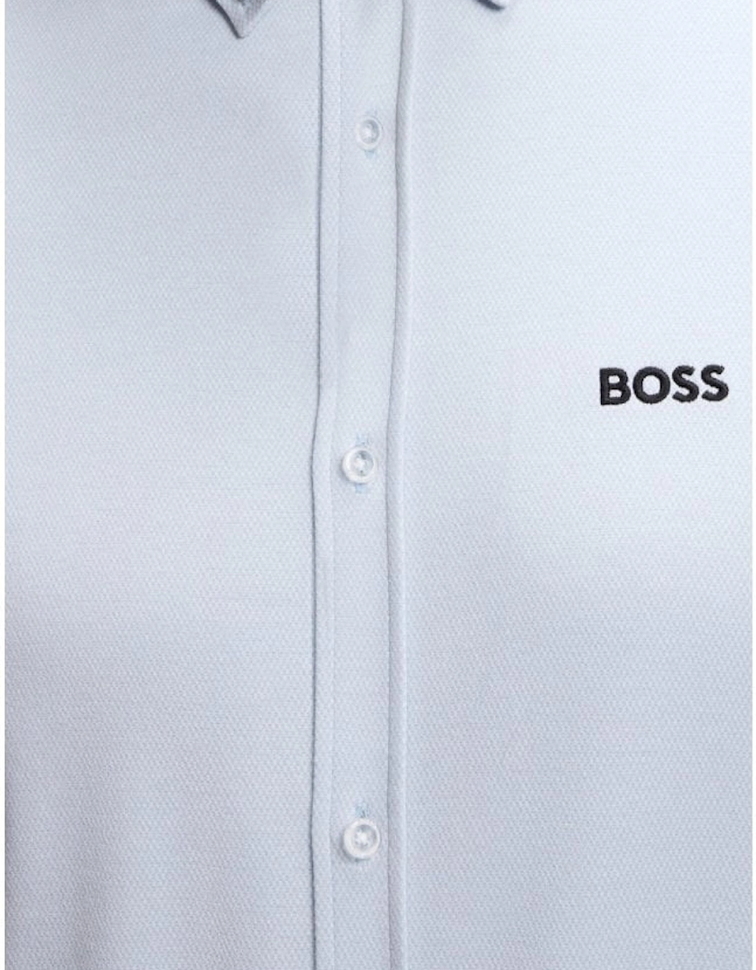 Hugo Boss Men's Light Blue Short Sleeved Motion Shirt