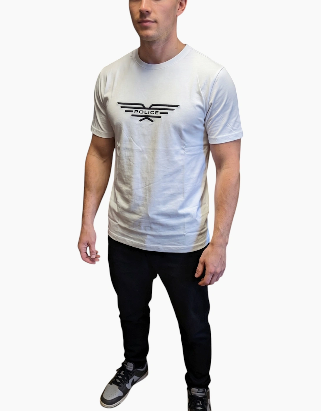 883 Police Men's 883 POLICE PURE 19 A Mens T Shirts Crew Neck Short Sleeve Casual Summer Tee - White