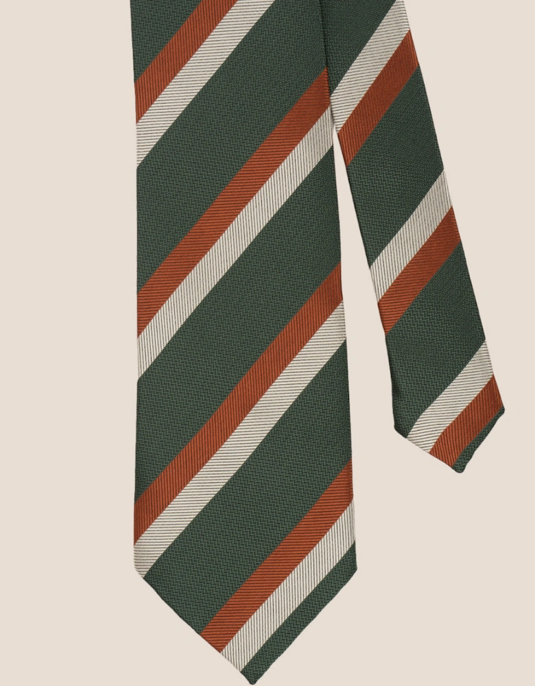 Vintage Stripe Green Tie