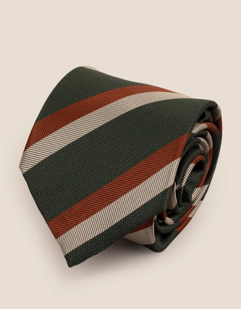 Vintage Stripe Green Tie