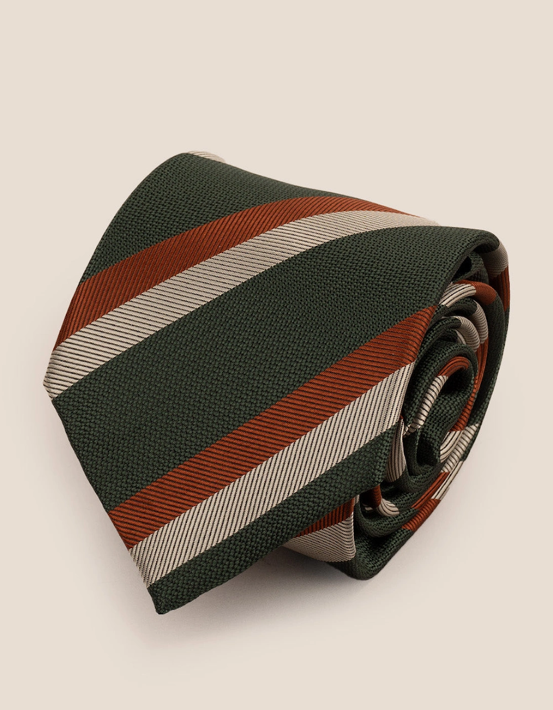 Vintage Stripe Green Tie