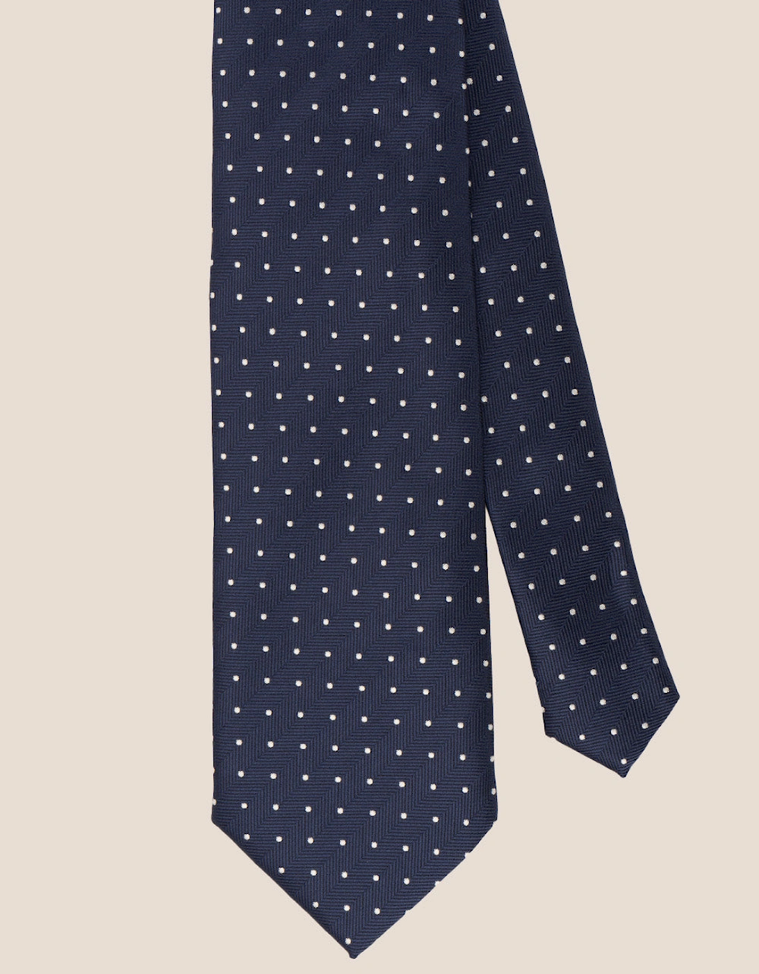 Polka Navy Tie