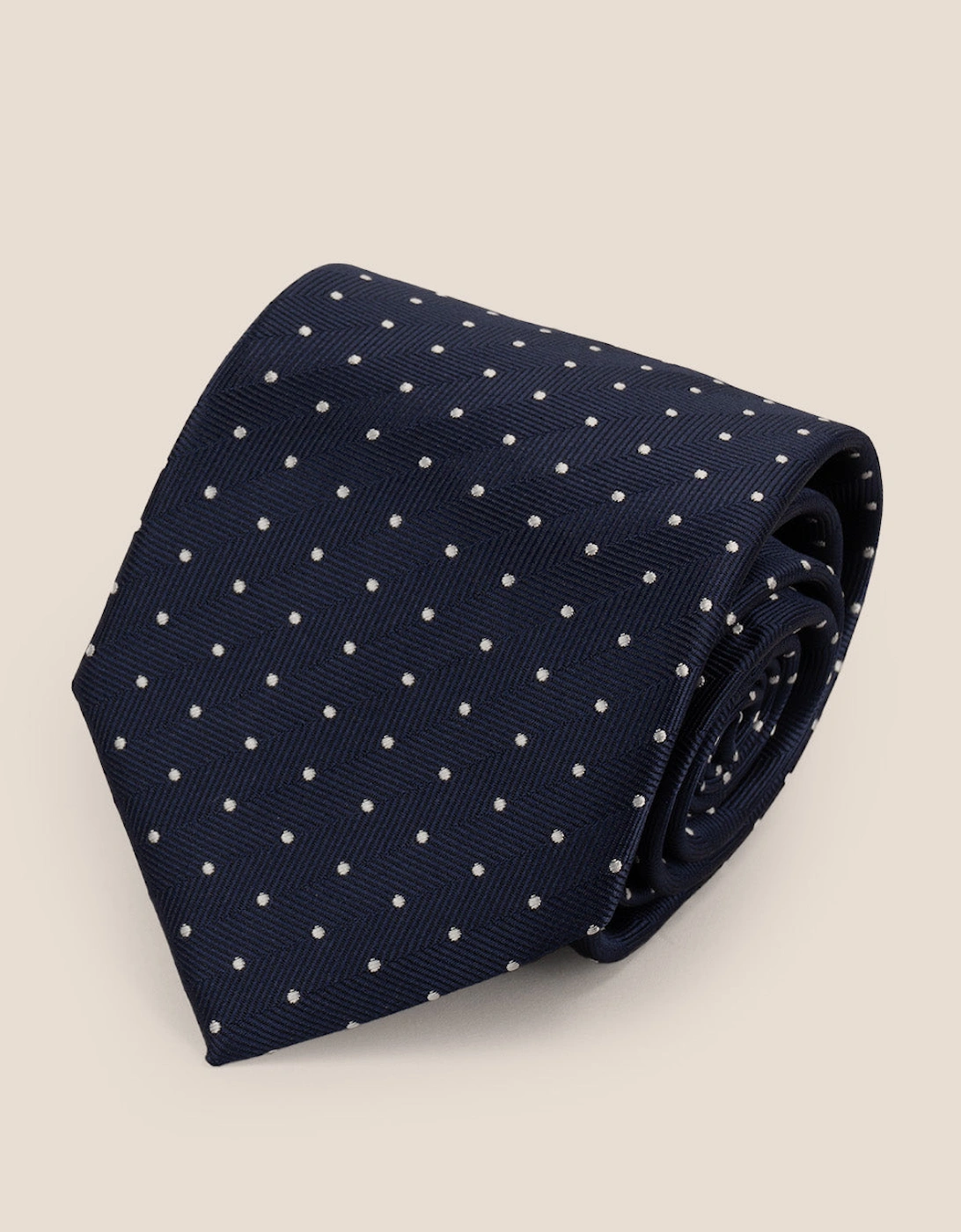 Polka Navy Tie