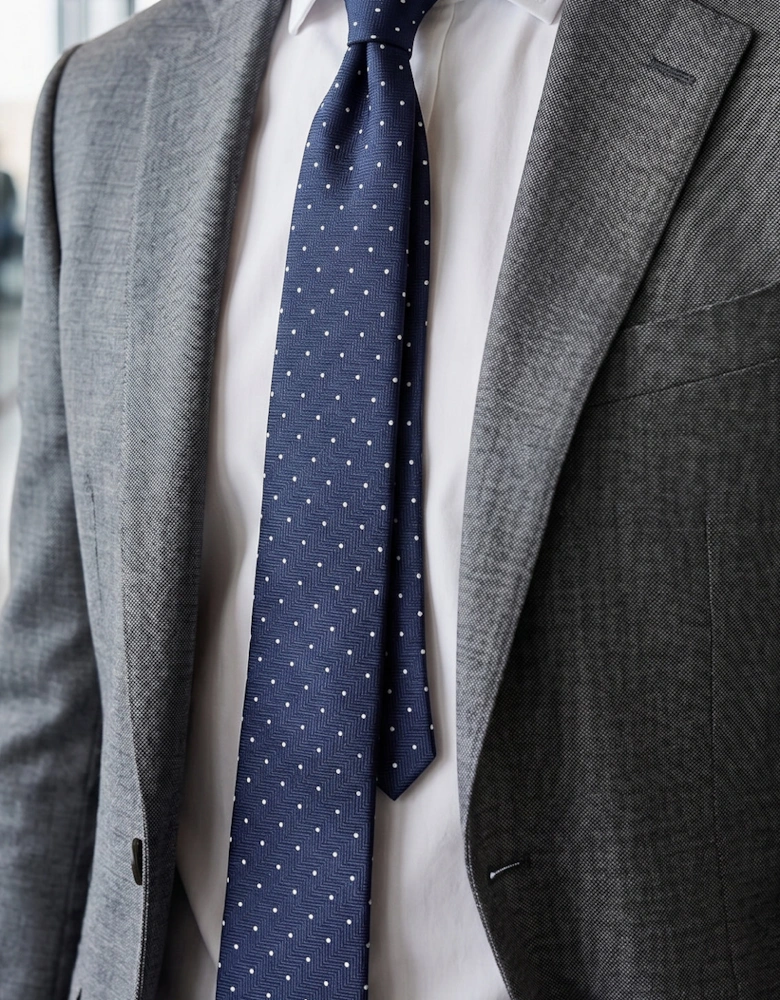 Polka Navy Tie