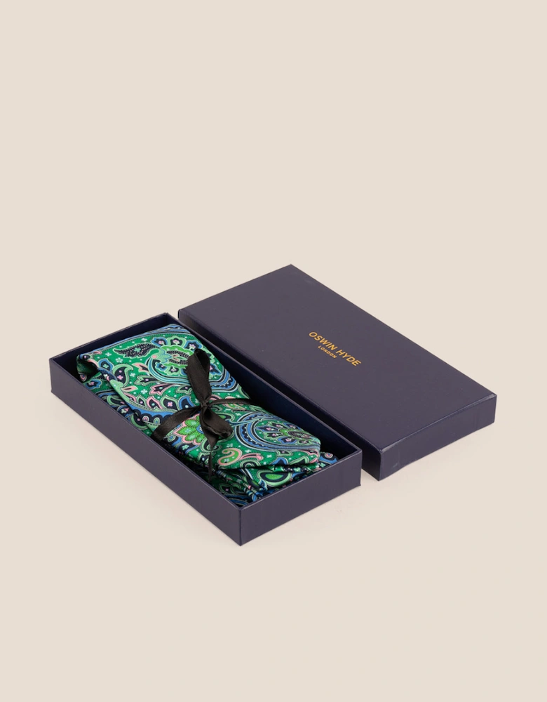 Print Green Tie