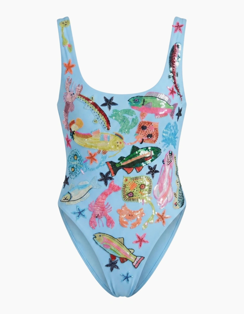 Arizona One Piece Light Blue Swimsuit in Stock
