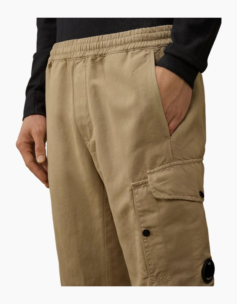 Cotton/Linen Lens Cargo Pants