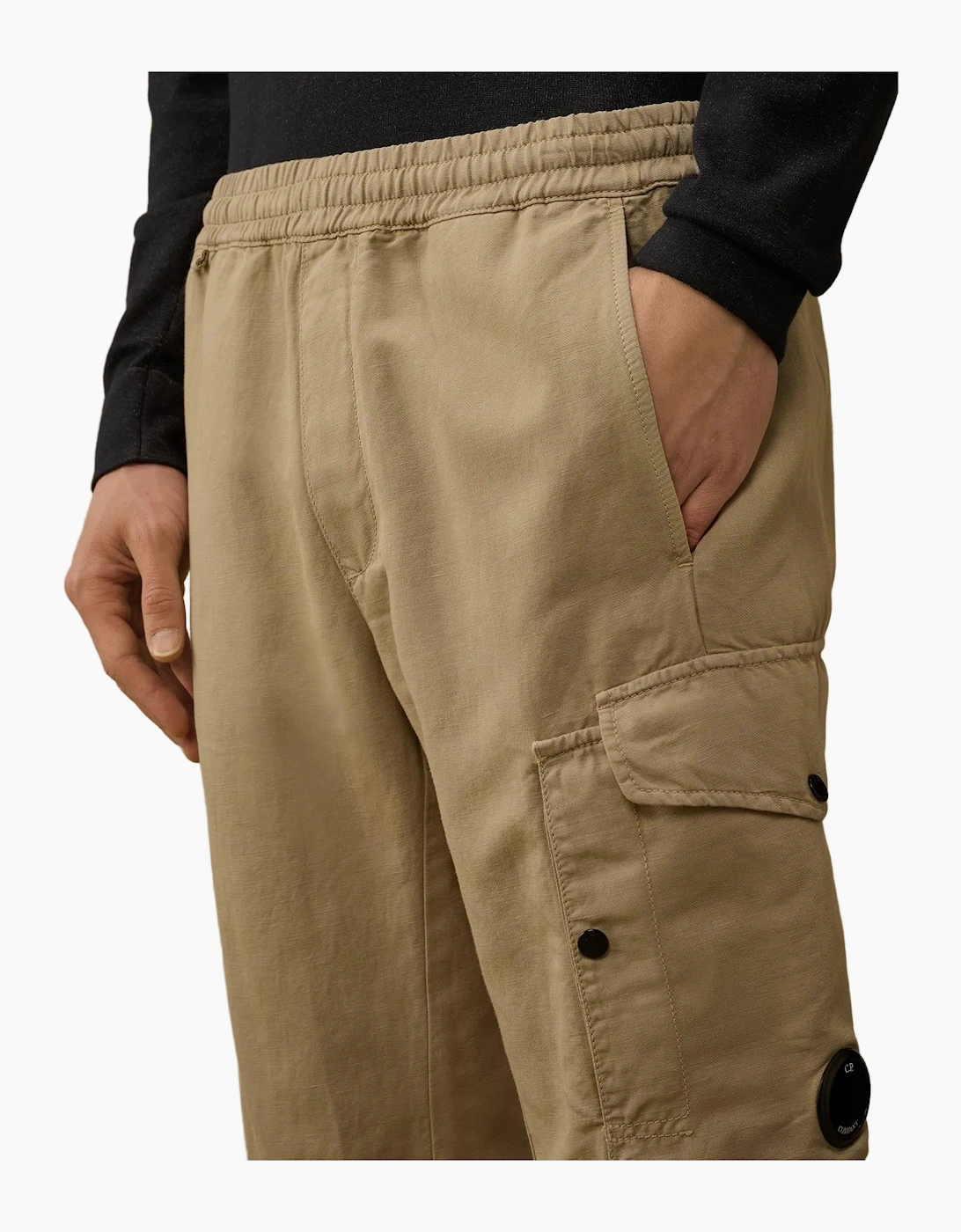 Cotton/Linen Lens Cargo Pants