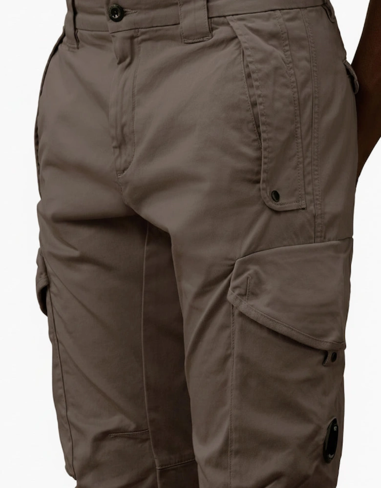 Stretch Satin Lens Cargo Pants