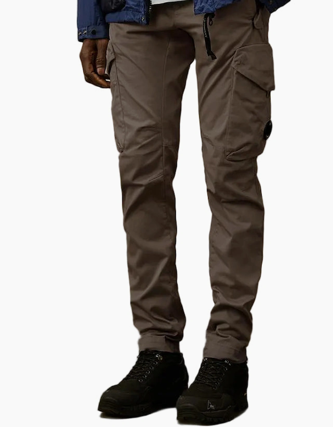 Stretch Satin Lens Cargo Pants