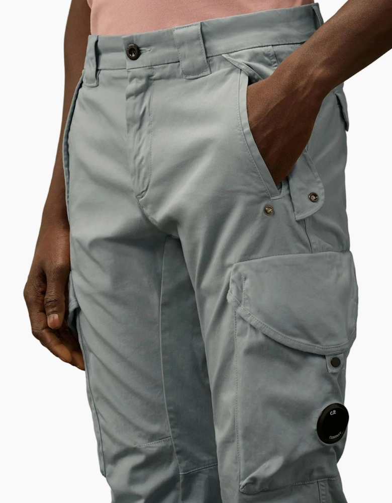 Stretch Satin Lens Cargo Pants