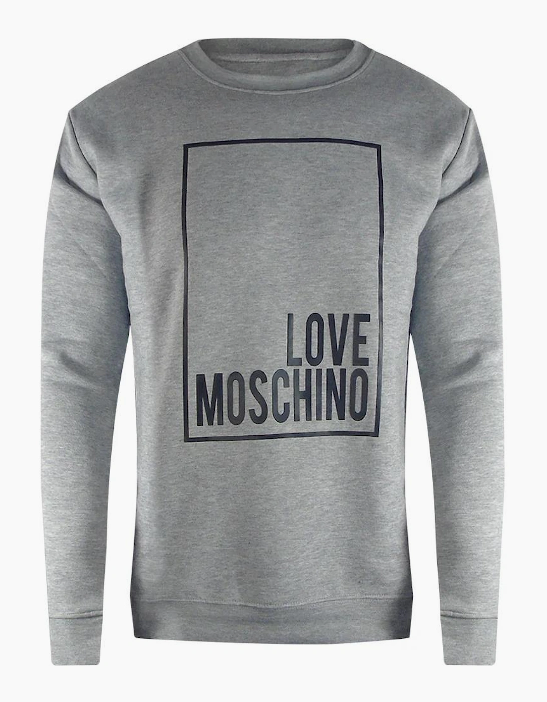 Love Moschino Box Logo Sweatshirt in Grey, 4 of 3