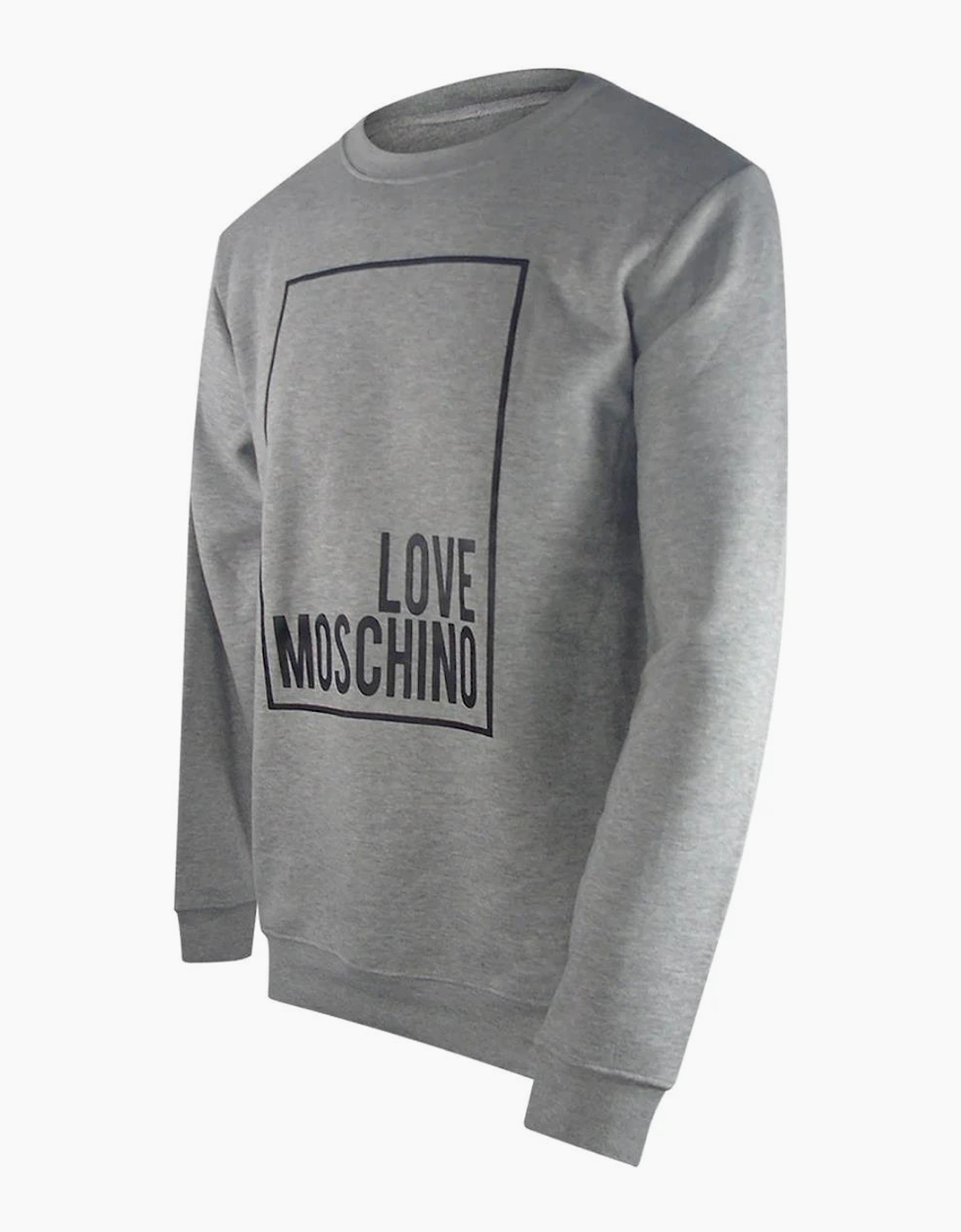 Love Moschino Box Logo Sweatshirt in Grey