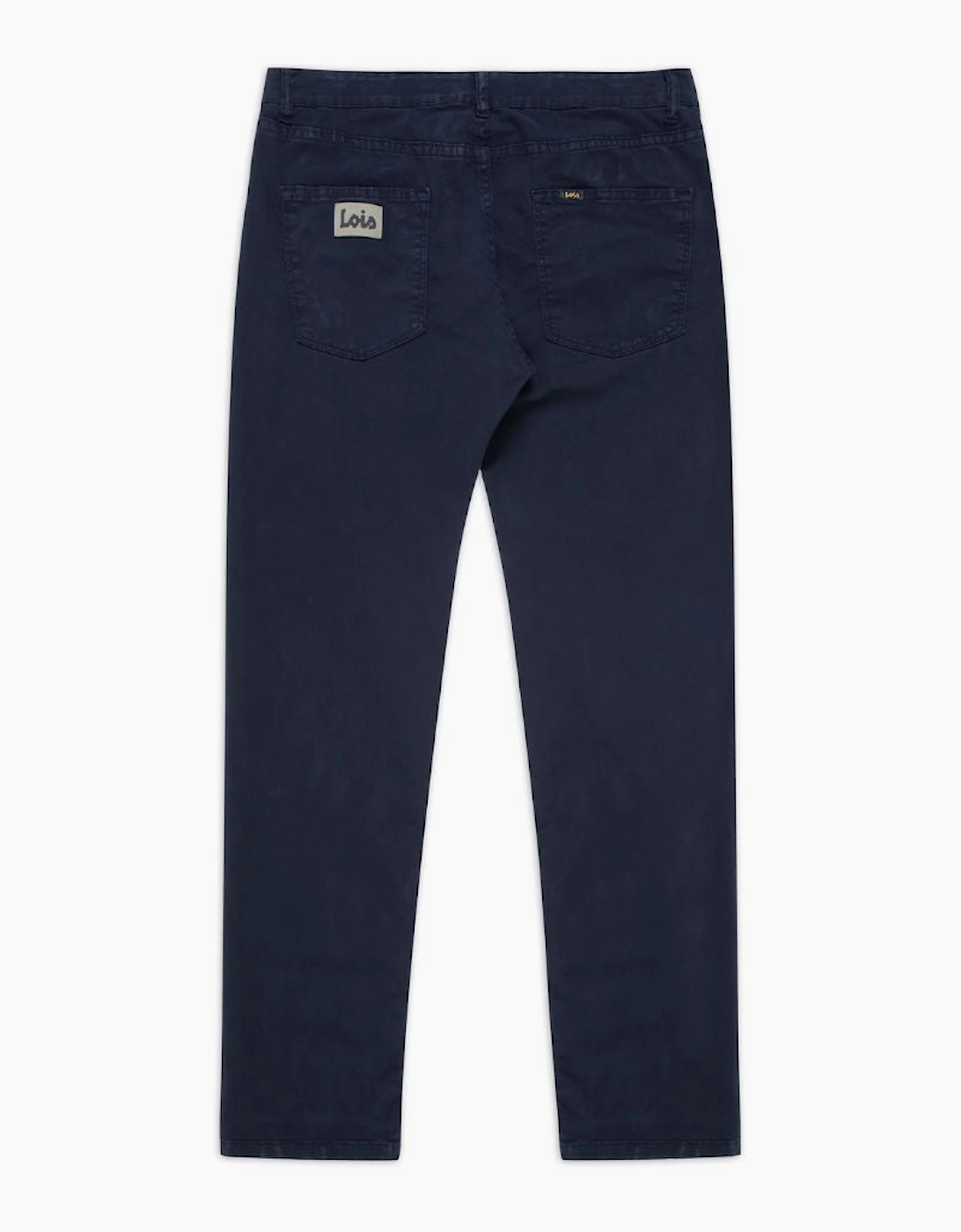Lois Cotton Plus Terrace Navy Pant