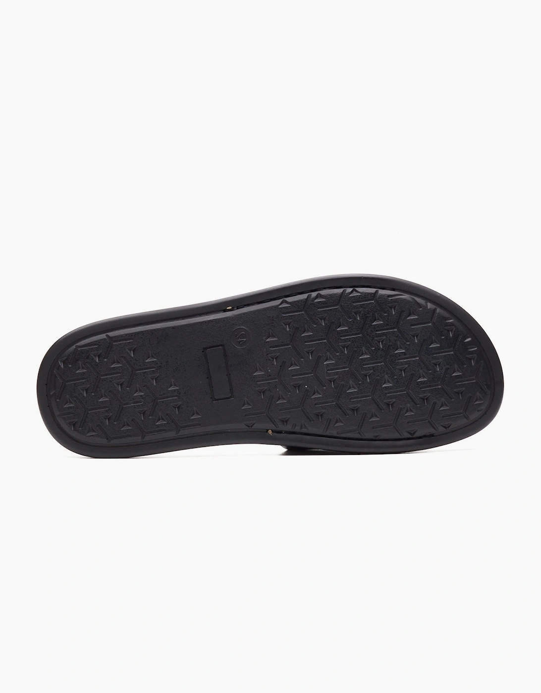 Base London Albany Leather Men's Black Slides