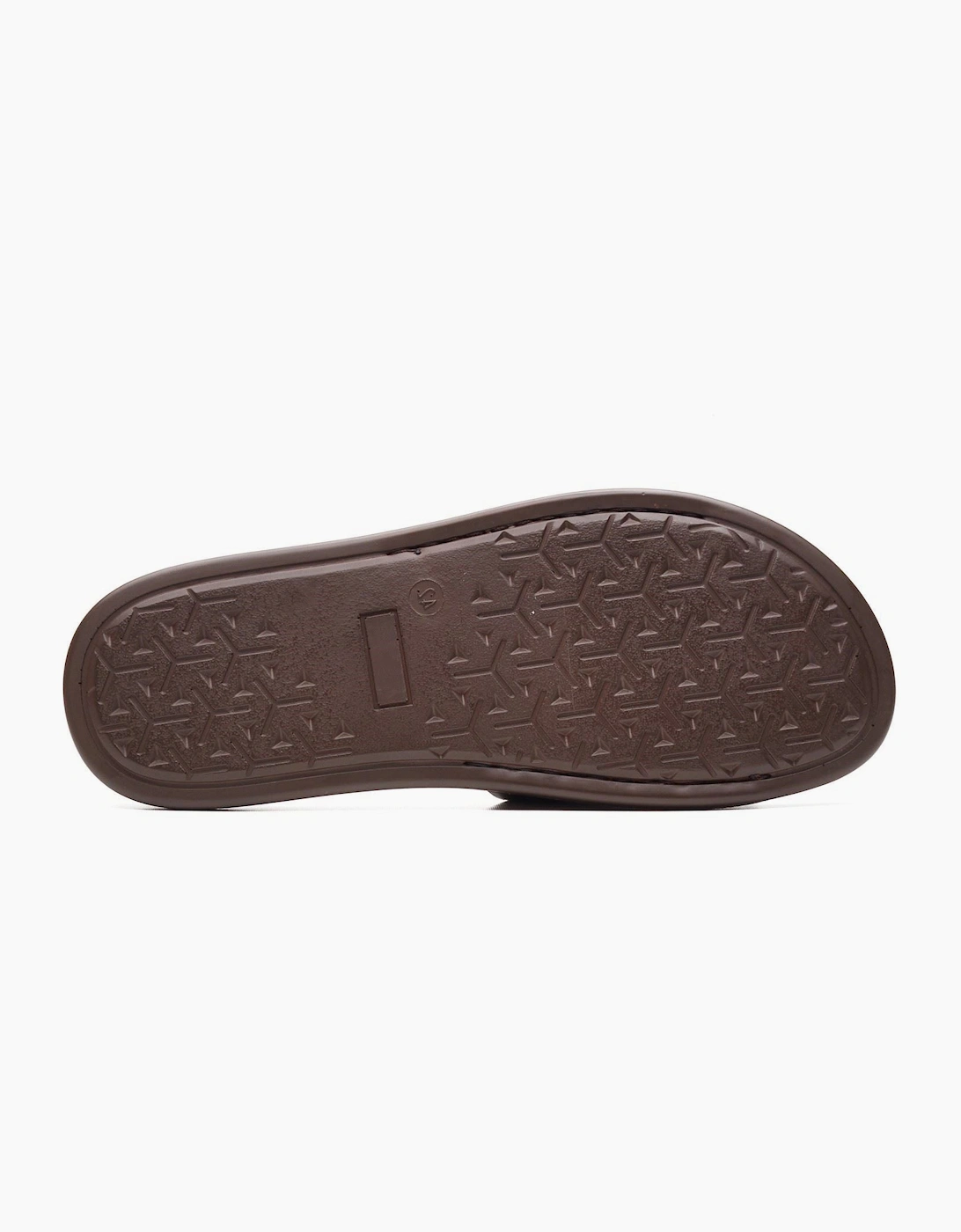 Base London Albany Leather Men's Brown Slides