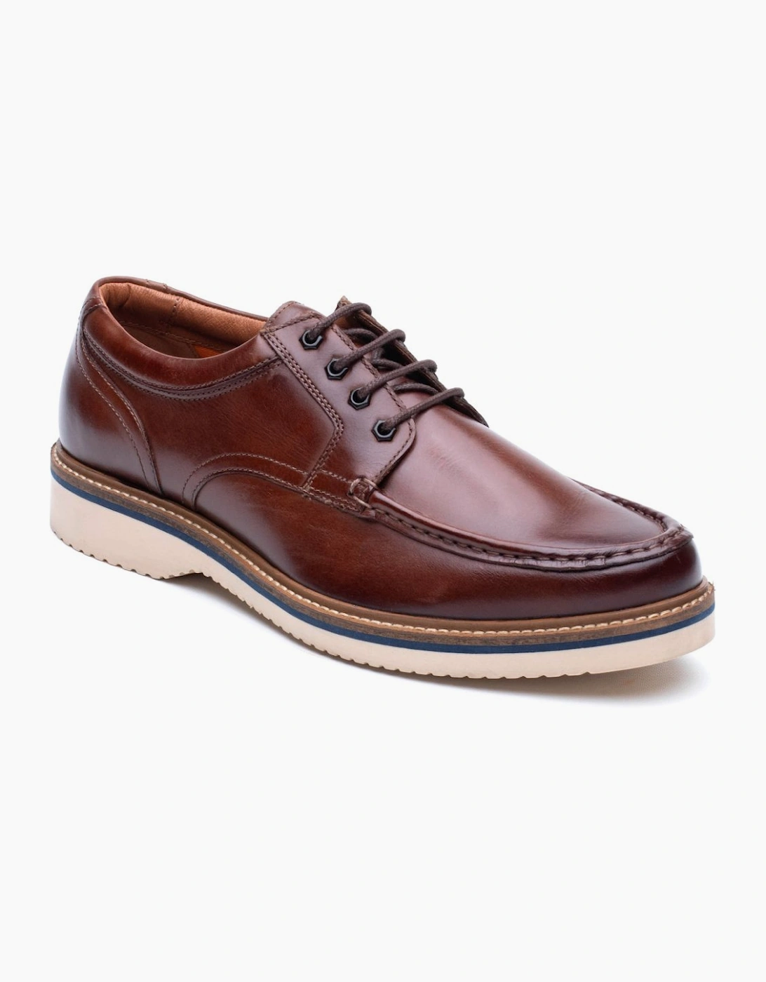 Base Men's Brown Langdon Apron Toe Shoes - Size 6