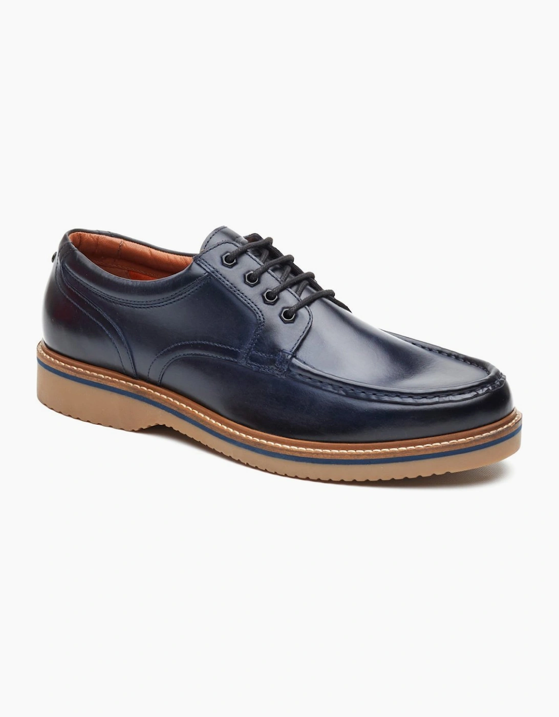 Base Men's Navy Langdon Apron Toe Shoes - Size 12