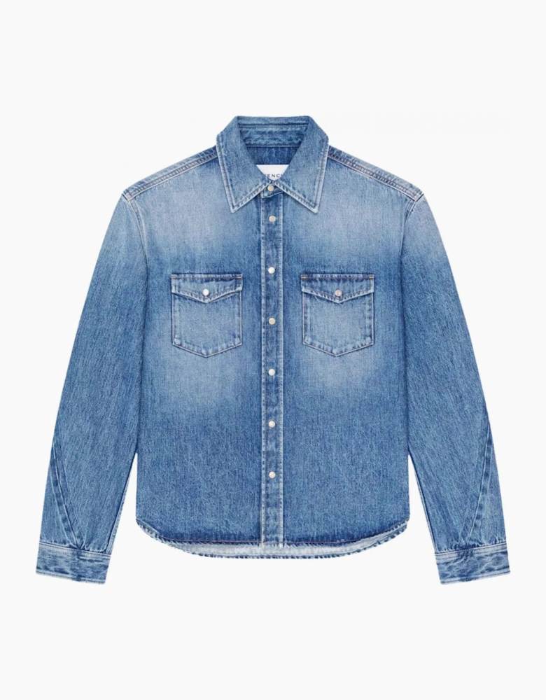 Vintage Denim Shirt Denim Blue