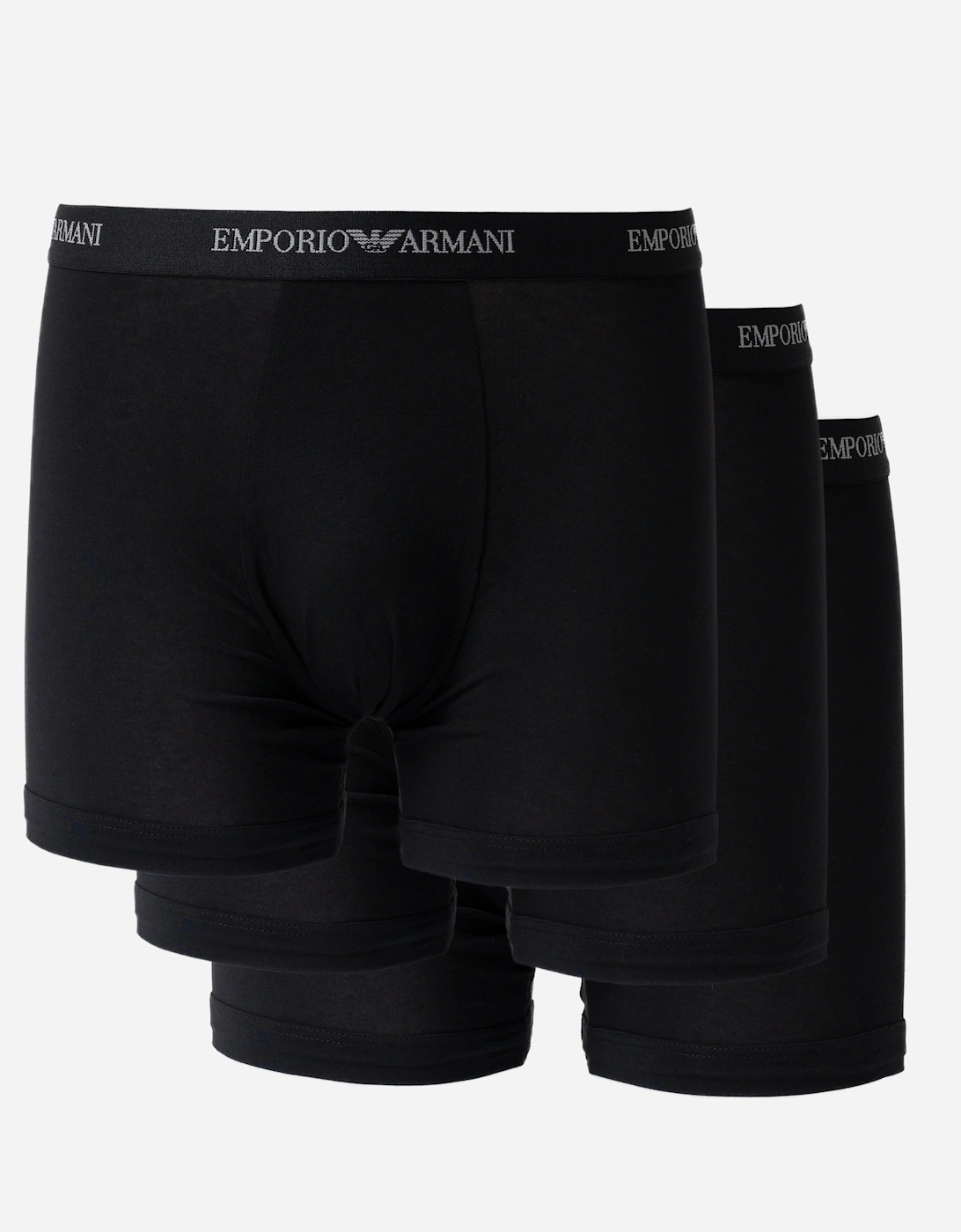 Emporio Armani Men's Black 3-Pack Boxers With Logo Waistband Em000261-Af14132-Mc061 - /Black/  33/32/32/5/5.5/6.5/7/6/7.5 M