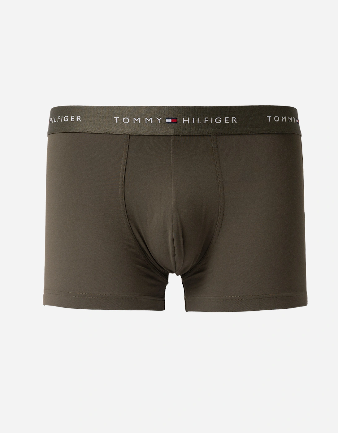 Tommy Hilfiger 3-Pack DTM Waistband Mens Trunks - Black/Mint/Army