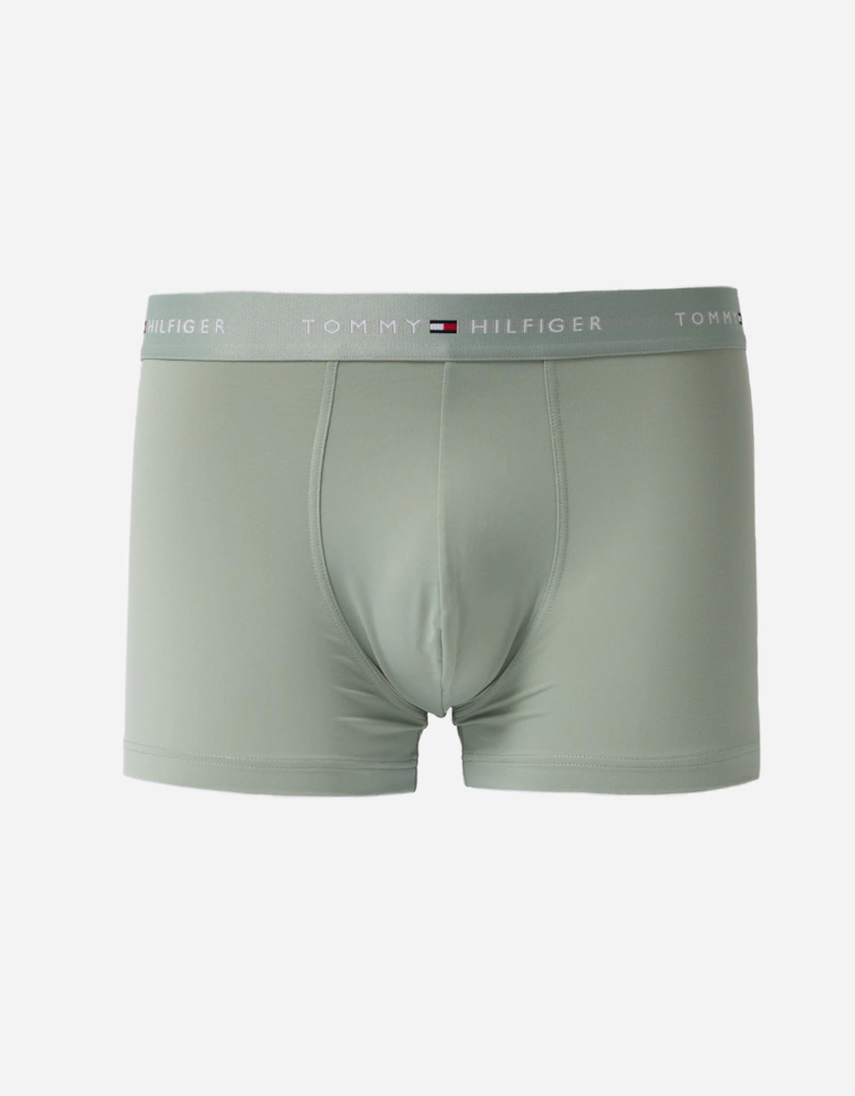 Tommy Hilfiger 3-Pack DTM Waistband Mens Trunks - Black/Mint/Army