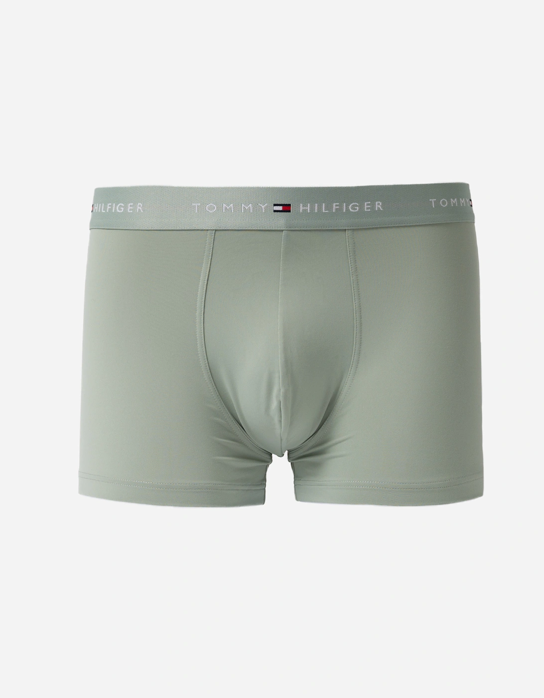 Tommy Hilfiger 3-Pack DTM Waistband Mens Trunks - Black/Mint/Army