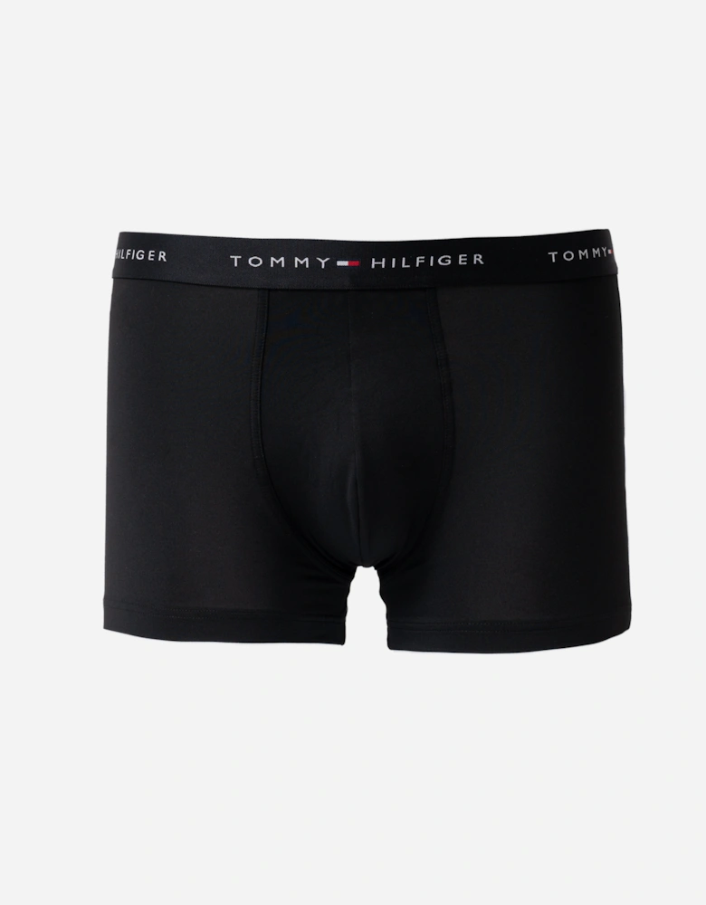 Tommy Hilfiger 3-Pack DTM Waistband Mens Trunks - Black/Mint/Army