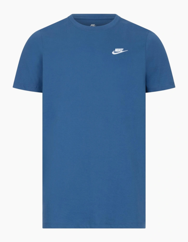 Nike Core Mens T Shirts Sportswear Club Swoosh Embroidered Futura Logo Tee