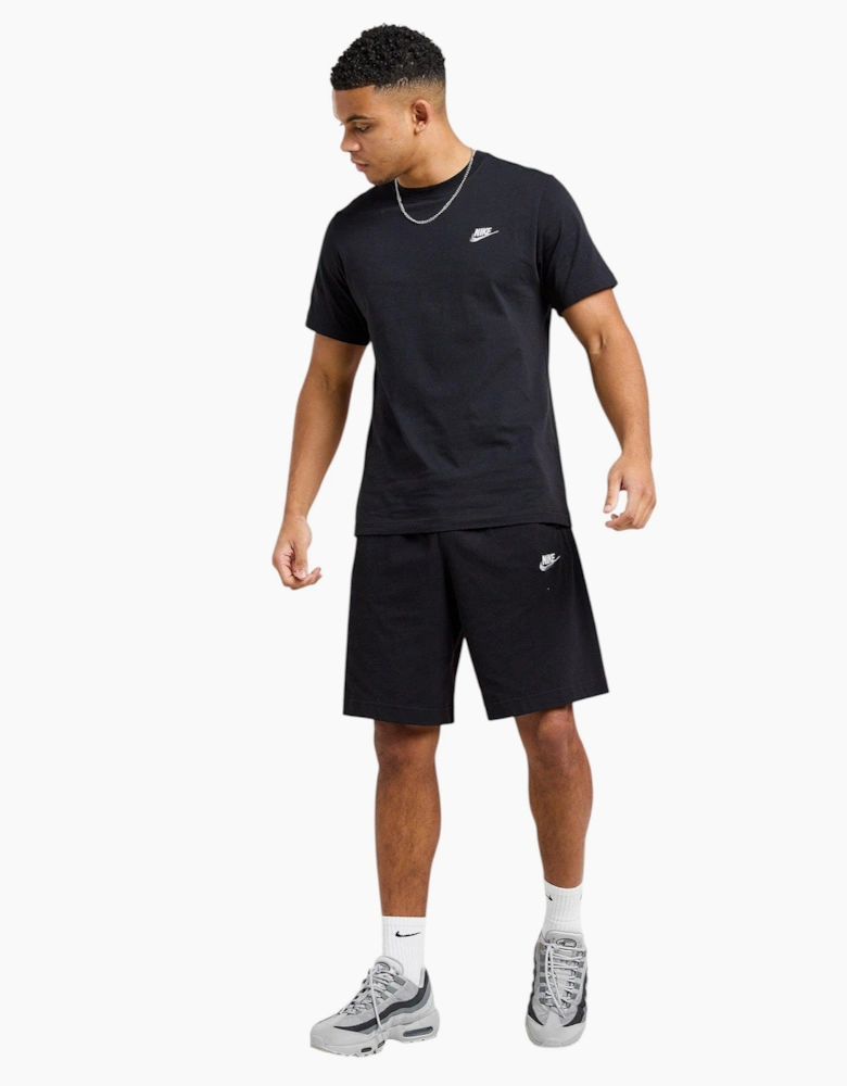Nike Core Mens T Shirts Sportswear Club Swoosh Embroidered Futura Logo Tee