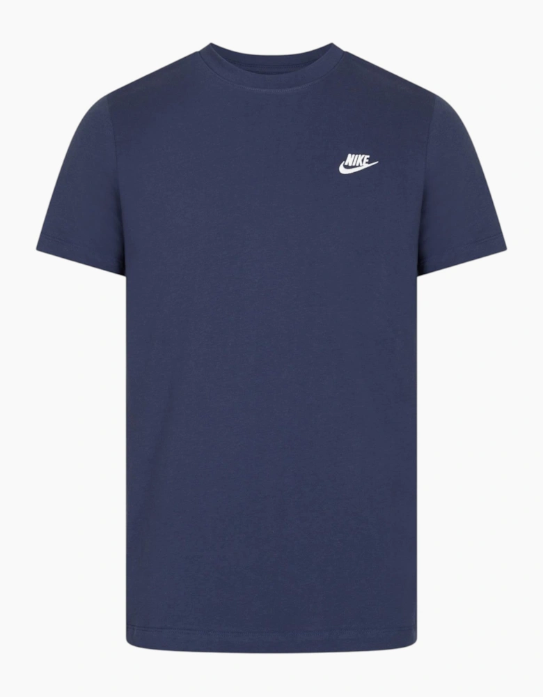 Nike Core Mens T Shirts Sportswear Club Swoosh Embroidered Futura Logo Tee