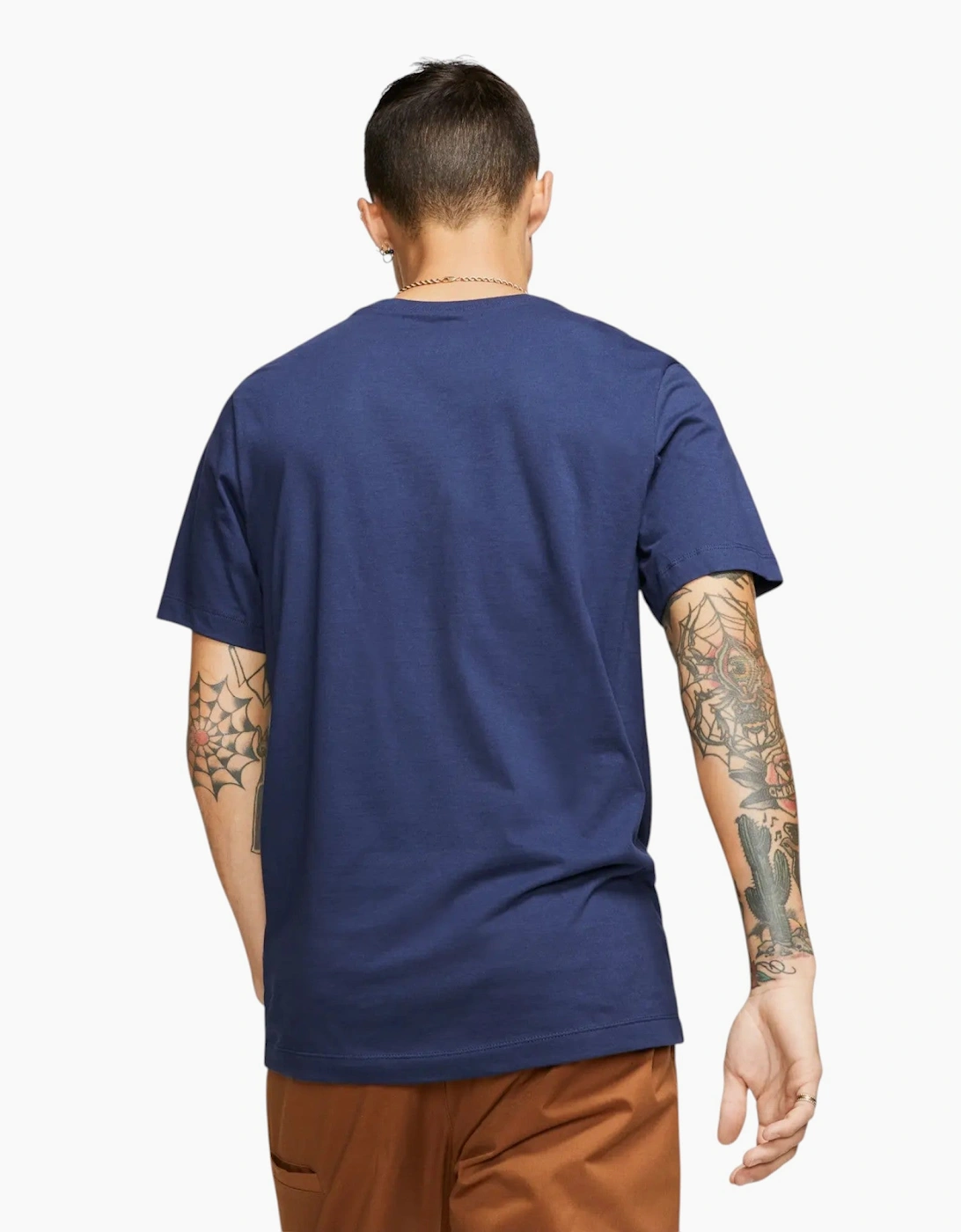Nike Core Mens T Shirts Sportswear Club Swoosh Embroidered Futura Logo Tee