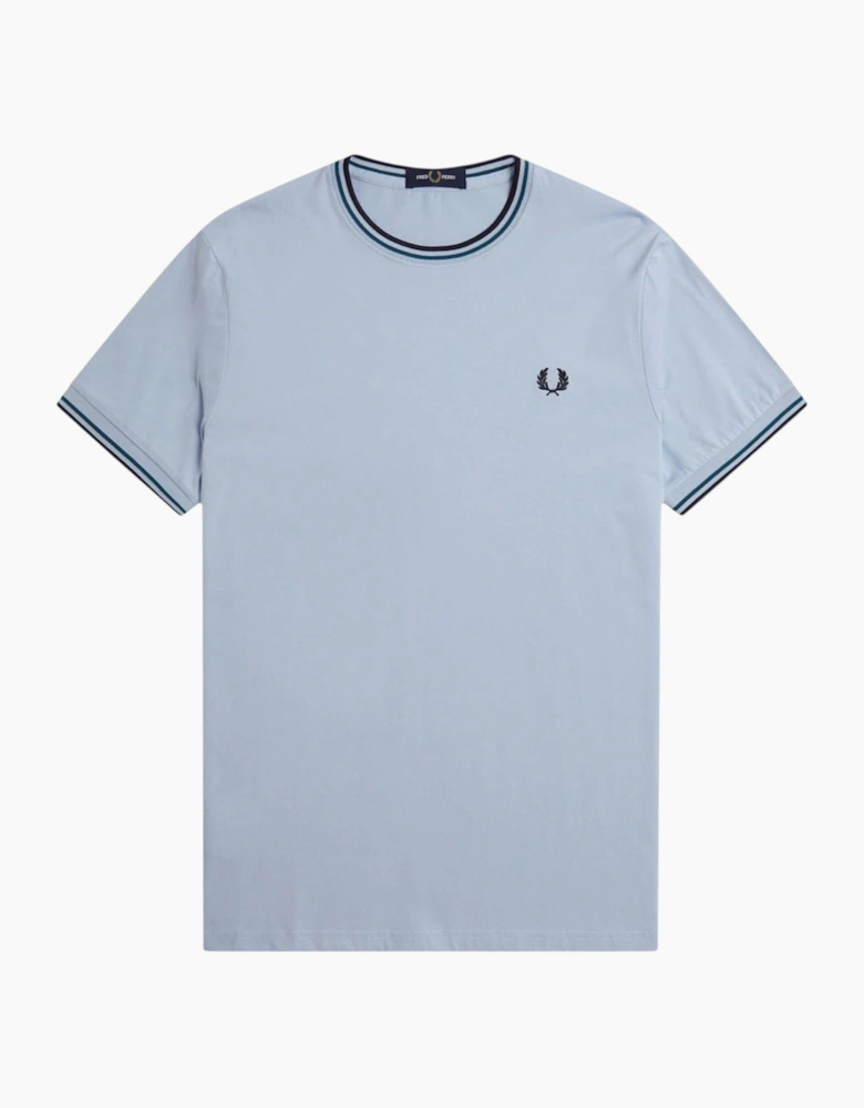 Fred Perry Twin Tipped Mens T Shirt Crew Neck Short Sleeve Summer Tee