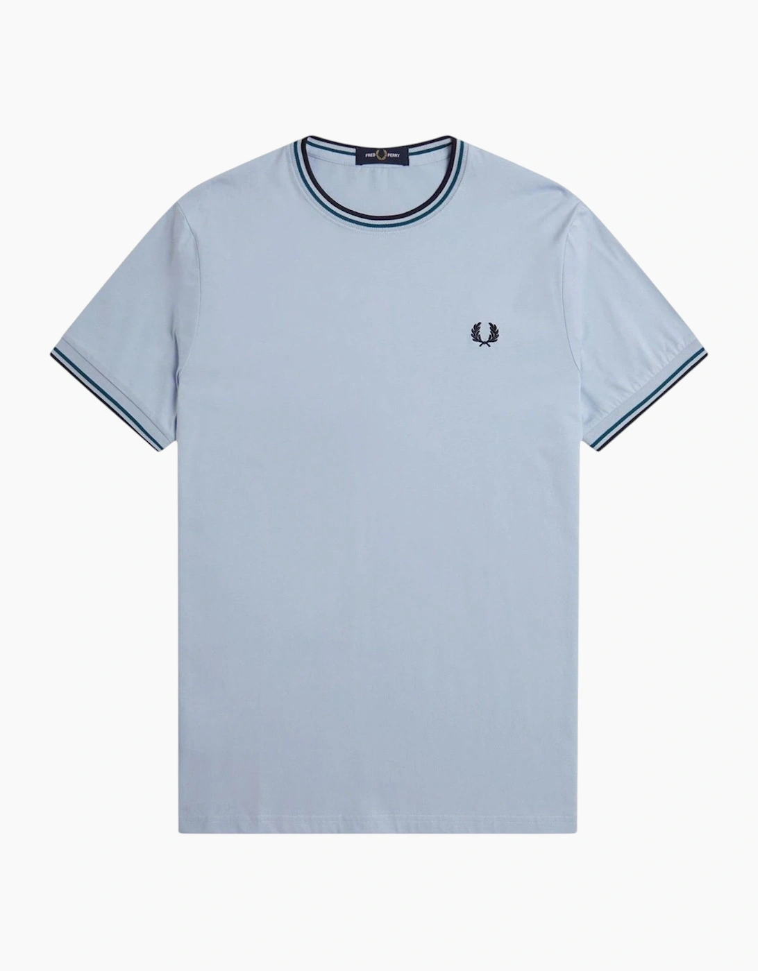 Fred Perry Twin Tipped Mens T Shirt Crew Neck Short Sleeve Summer Tee