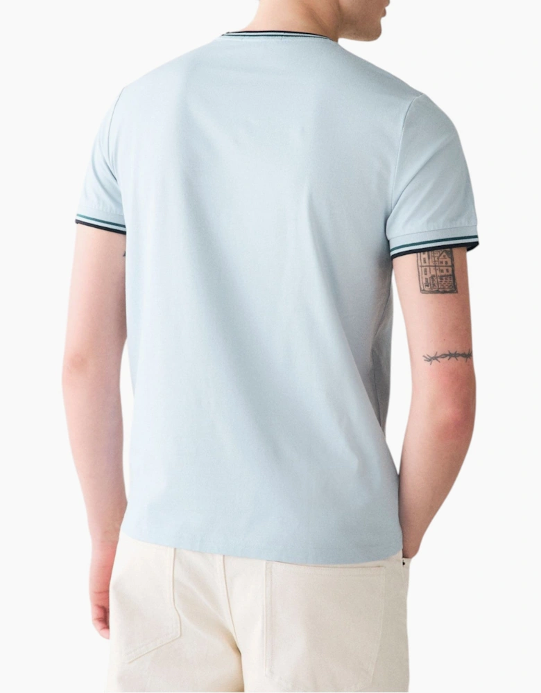 Fred Perry Twin Tipped Mens T Shirt Crew Neck Short Sleeve Summer Tee
