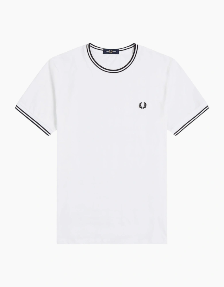 Fred Perry Twin Tipped Mens T Shirt Crew Neck Short Sleeve Summer Tee
