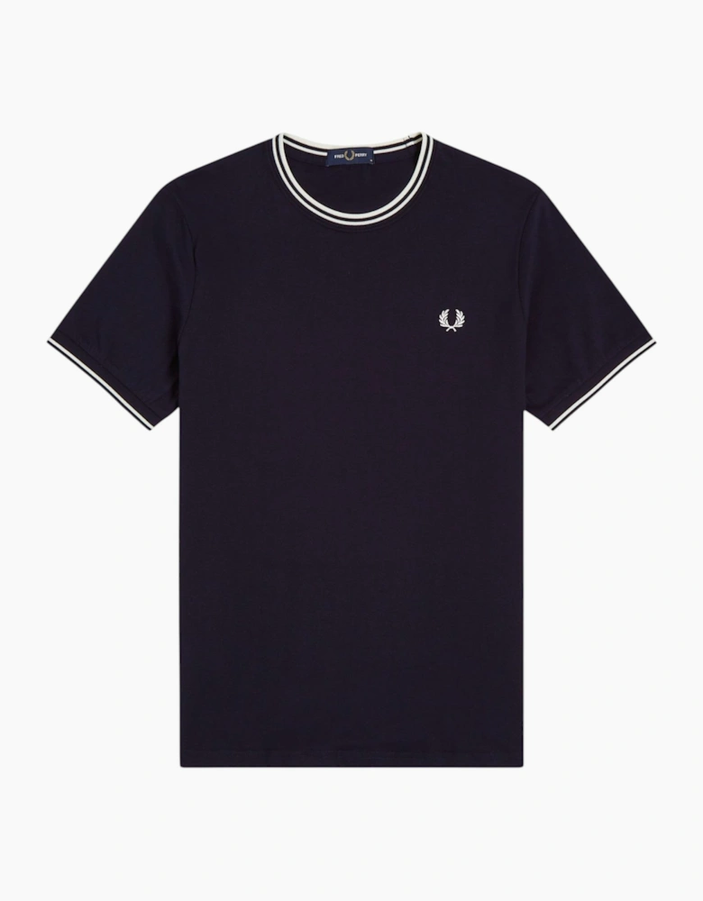 Fred Perry Twin Tipped Mens T Shirt Crew Neck Short Sleeve Summer Tee
