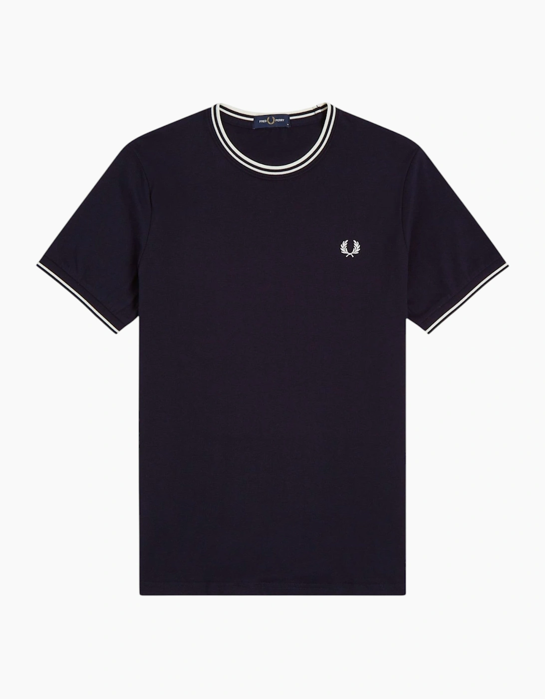 Fred Perry Twin Tipped Mens T Shirt Crew Neck Short Sleeve Summer Tee