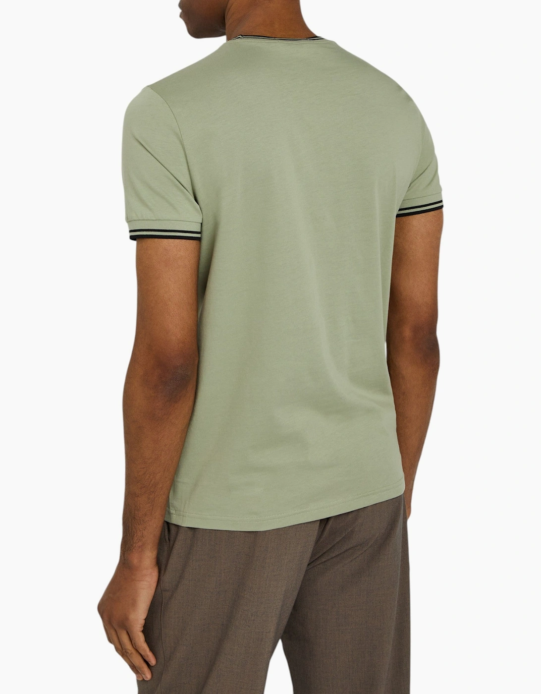 Fred Perry Twin Tipped Mens T Shirt Crew Neck Short Sleeve Summer Tee