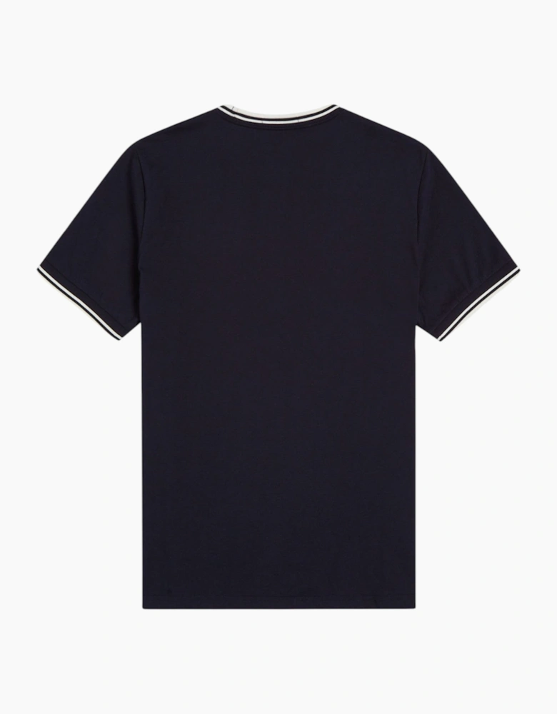 Fred Perry Twin Tipped Mens T Shirt Crew Neck Short Sleeve Summer Tee