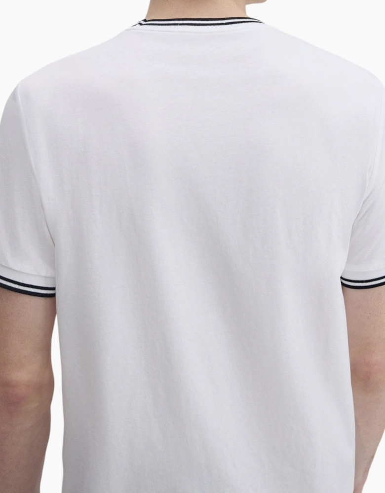 Fred Perry Twin Tipped Mens T Shirt Crew Neck Short Sleeve Summer Tee