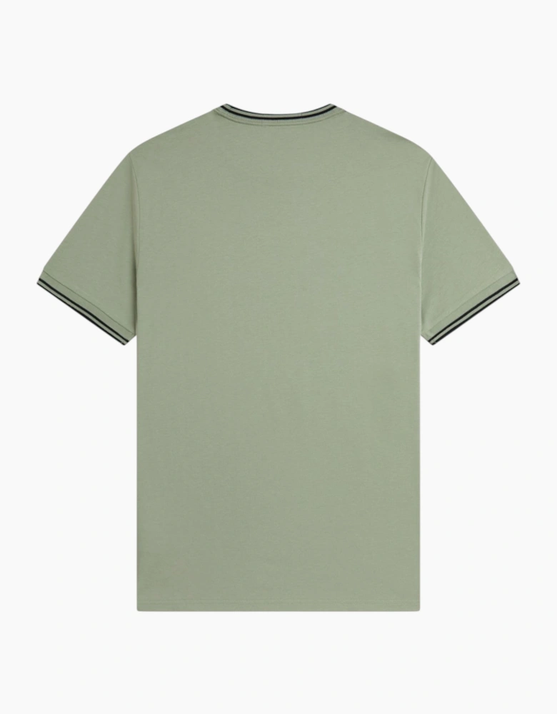 Fred Perry Twin Tipped Mens T Shirt Crew Neck Short Sleeve Summer Tee